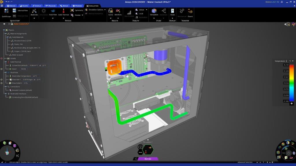 screenshot of Ansys Discovery